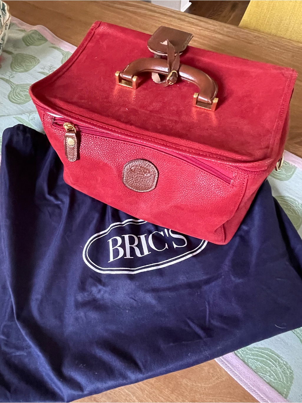 Rare Vintage Find! Bric’s Milano Life Tuscan Train Case / Cosmetic Travel Bag